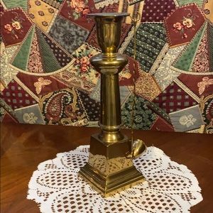 Large Solid Brass Candle stick Holder